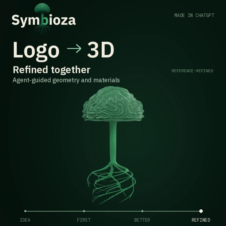 Refined model: brain-like folds on the cap, coiled roots